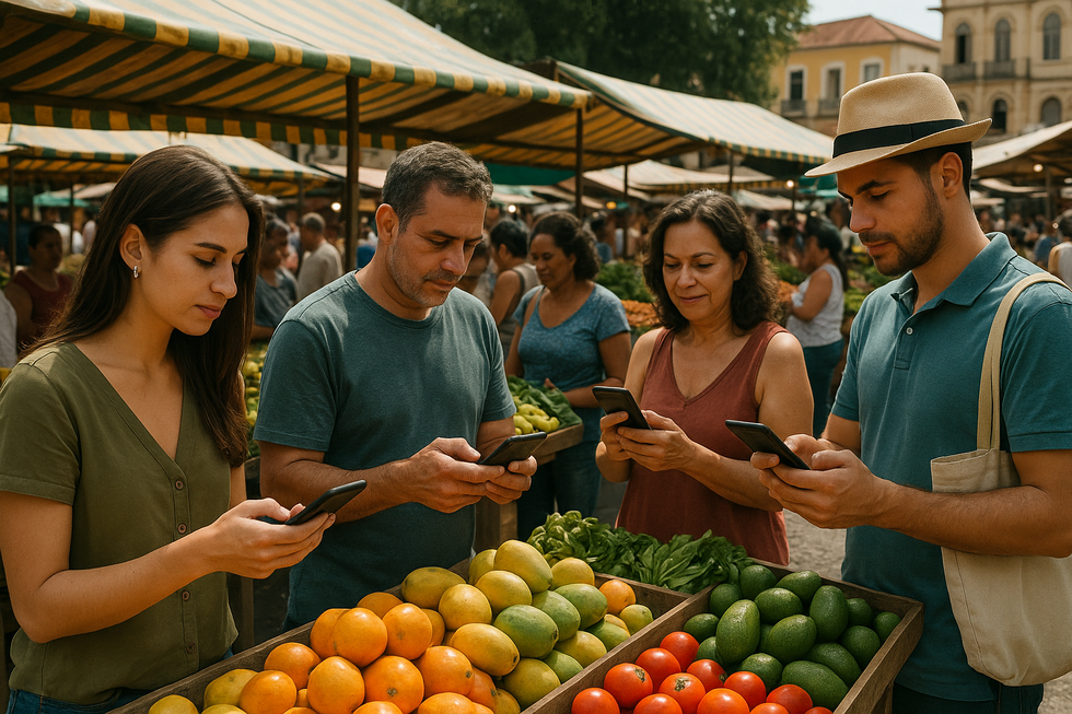 O uso de QR codes no sistema Pix permite transações instantâneas.